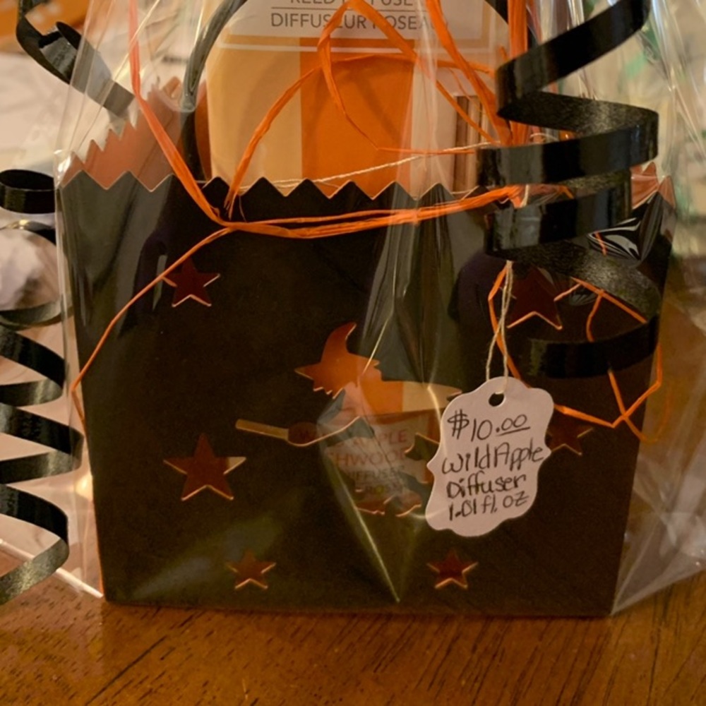 Wild apple & ash reed diffuser with metal witch tea-light holder gift set NWT - Picture 1 of 9